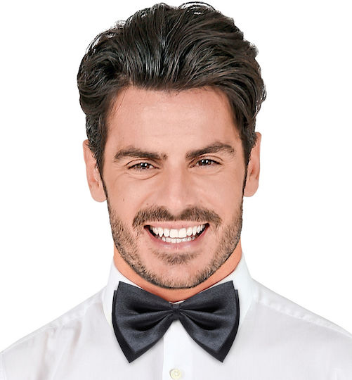 Deluxe Carnival Bow Tie Black 1pcs