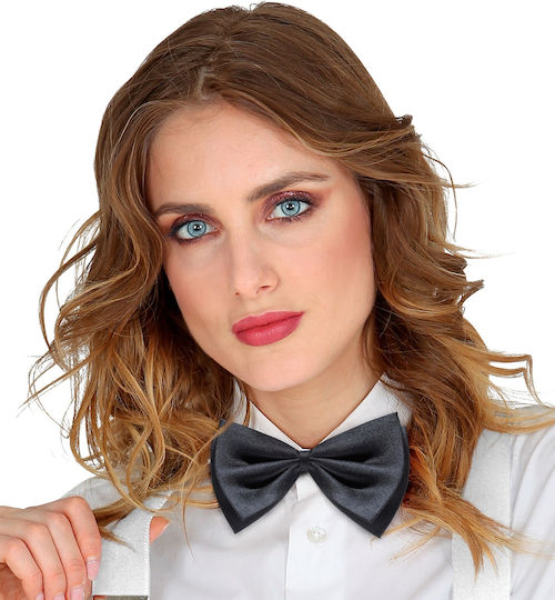 Deluxe Carnival Bow Tie Black 1pcs