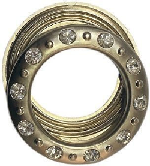 Inox Öse Strass Druckknopf Vorhang Silber