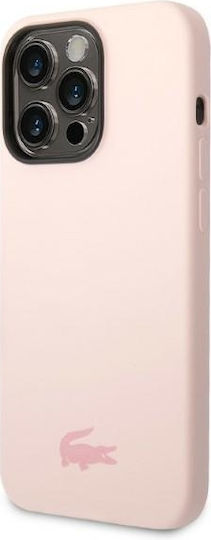 Lacoste Silicone Silicone Back Cover Σιλικόνης Light Pink (iPhone 14 Pro Max)