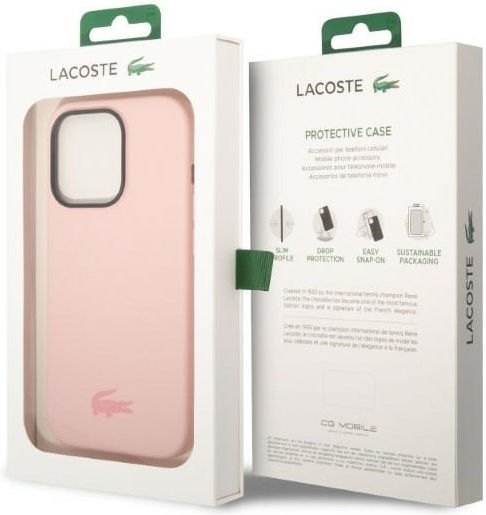 Lacoste Silicone Silicone Back Cover Σιλικόνης Light Pink (iPhone 14 Pro Max)