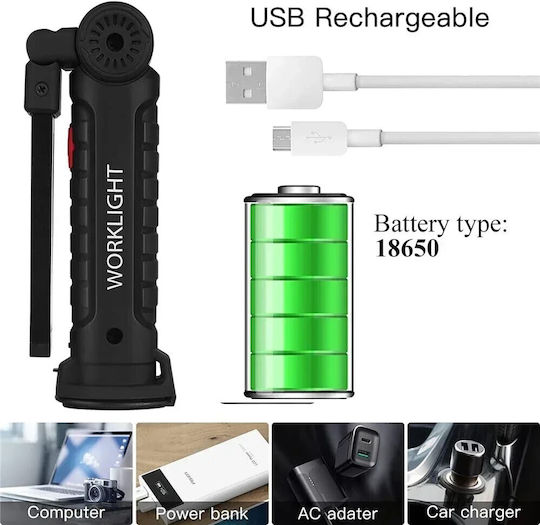 Rechargeable Workshop Light LED with Brightness up to 2700lm