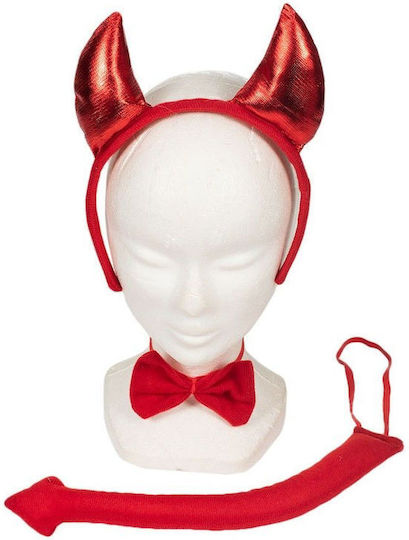 Karneval Schwanz Rot für Halloween 3Stück
