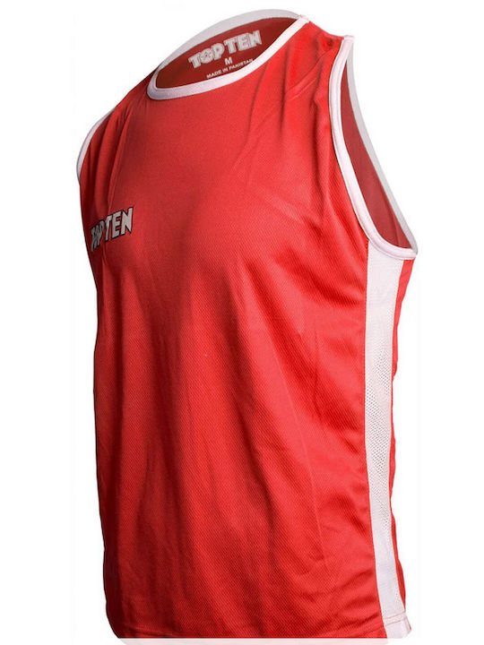 Top Ten Bărbați Cu mânecă scurtă Tricou 1929 pentru Box Roșie