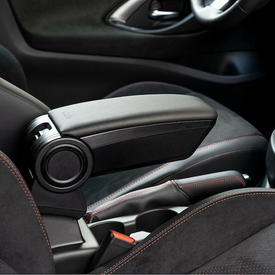 Rati Armster Car Leather Armrest for Opel Corsa Black