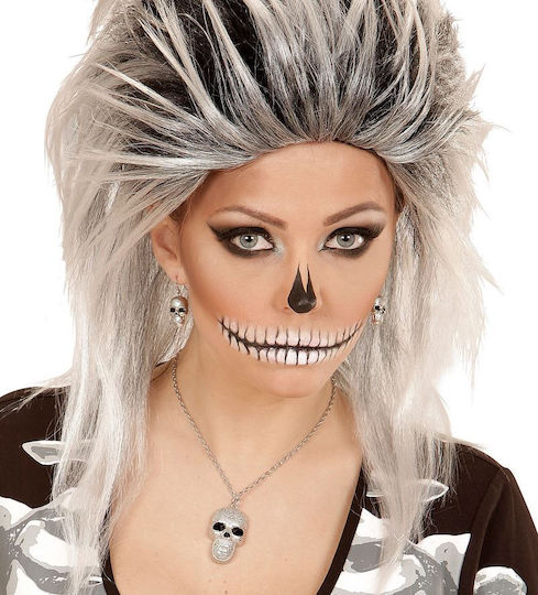De carnaval Coliere Argintiu pentru Halloween 1buc