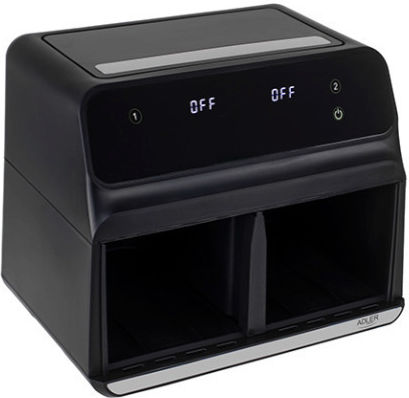 Adler Air Fryer με Διπλό Αποσπώμενο Κάδο 8lt Μαύρο AD 6315
