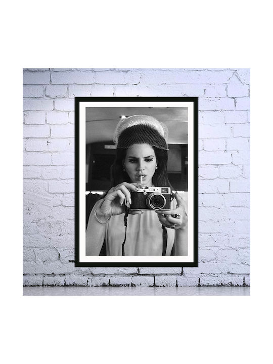 Poster Lana Del Rey Prt016 21cm X 30cm Λευκό Κάδρο Pvc 18x24