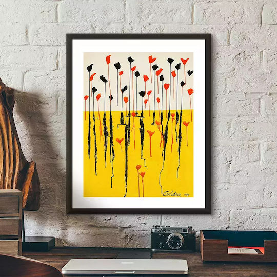 Poster Calder Drops Art120 21cm X 30cm Λευκό Κάδρο Pvc 18x24
