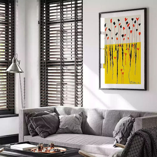 Poster Calder Drops Art120 21cm X 30cm Λευκό Κάδρο Pvc 18x24