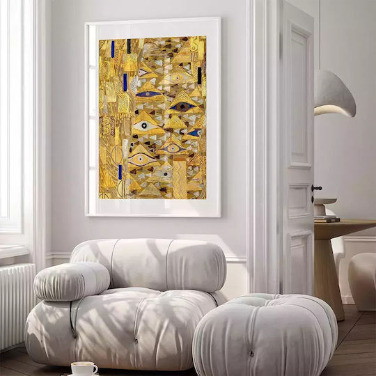Poster Adele's Dress Details By Gustav Klimt Art154 21cm X 30cm Λευκό Κάδρο Pvc 18x24