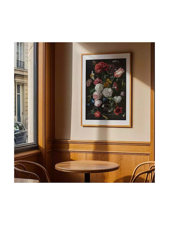 Poster Still Life Flowers Jan Davidsz De Heem Pst100 21cm X 30cm White Frame PVC 18x24