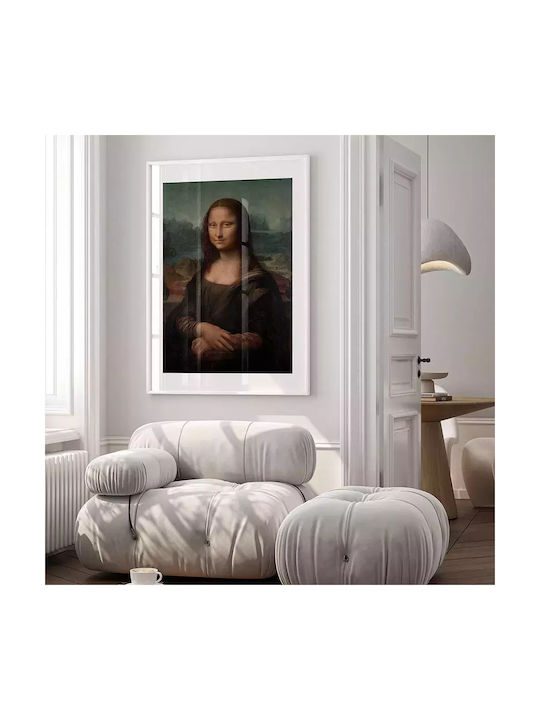 Poster Leonardo Da Vinci Mona Lisa Art159 21cm X 30cm Ramă Albă PVC 18x24