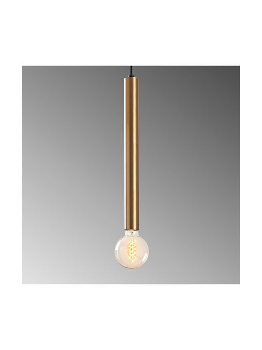 Megapap Lizy I Κρεμαστό Φωτιστικό Χρυσό με Ντουί E27 4x4x139εκ.