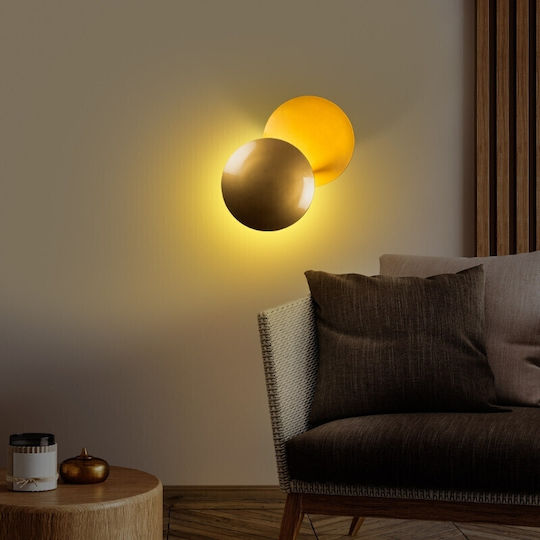 Megapap Mimoza Осветително тяло За стена Златист 25x16x25см.