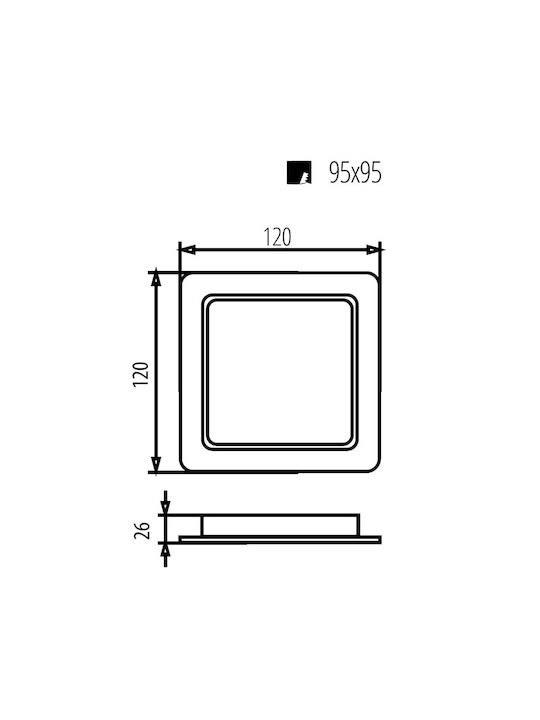 Maclean Energy Outdoor Ceiling Light with Integrated LED in White Color MCE373 S