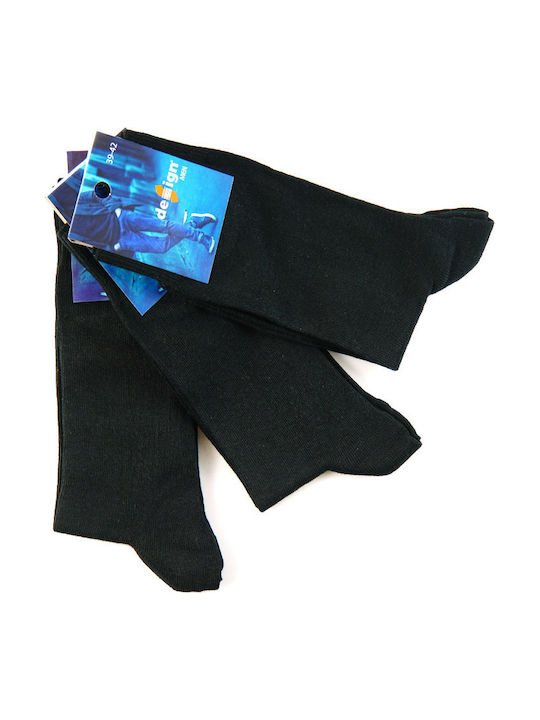 Șosete clasice din bumbac pentru bărbați Pablo 3 perechi design 6209 negru Șosete clasice din bumbac pentru bărbați Pablo 3 perechi design 6209 negru