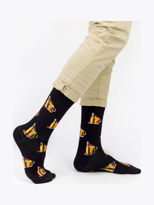 Herren Modesocken Biere Baumwolle Cotbox 31768 Schwarz