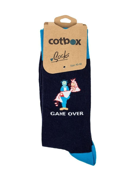 Ανδρικές Fashion Κάλτσες Game Over Βαμβακερές Cotbox 31770 Σκούρο Μπλέ