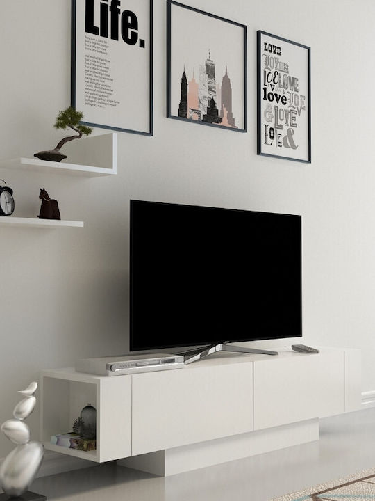 TV Stand Matera White L150xD31.5xH41.6cm