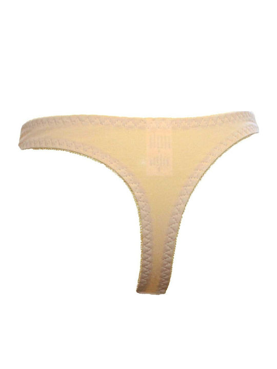 Βαμβακερό Γυναικείο String Μπεζ