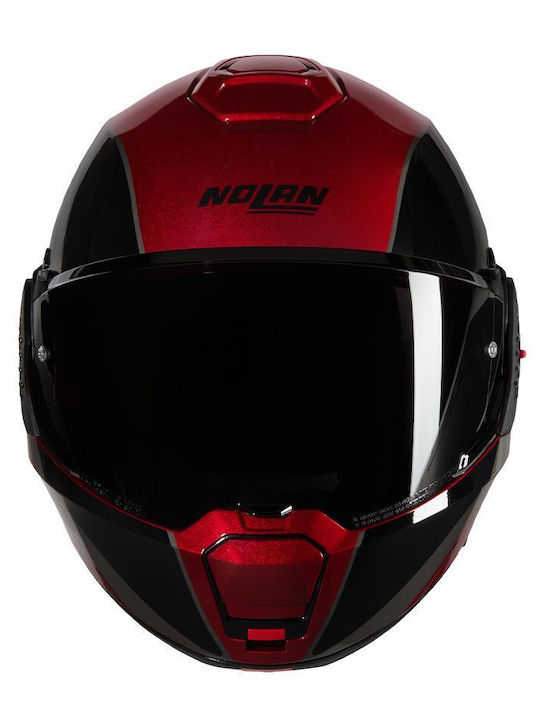 Nolan N120-1 Verniciatura Special 344 Visceral Red / Black Motorradhelm Aufklappbar ECE 22.06 mit Sonnenblende