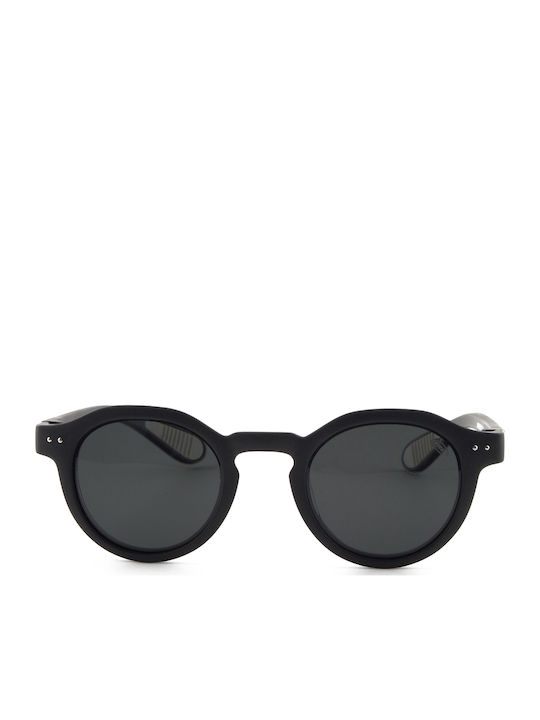 Moritz Round Baby Sunglasses with Polarized Lenses Black for 1-4 Years