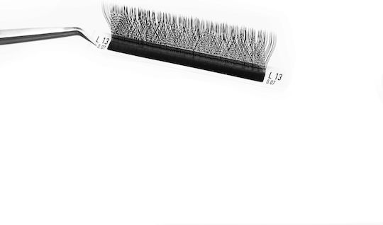 Lovely Rili 12 Lines Extensions 3D 0.07 / C 12mm Μαύρα