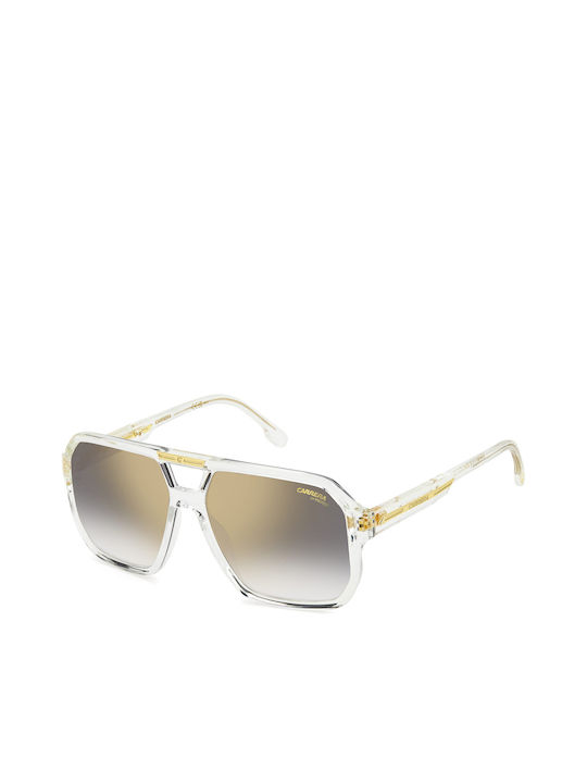 Carrera Sunglasses with Transparent Plastic Frame and Gold Gradient Mirror Lens 01/S 900/FQ