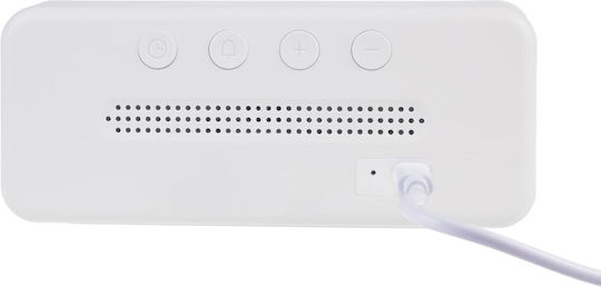 Green Blue Масов Часовник Дигитален LED с Будилник Бял GB397