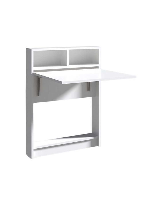 Desk Bracke Wooden White 70x15x96cm