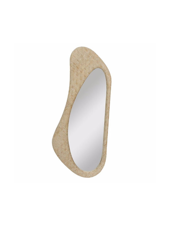 Liberta Kamira Wall Mirror with Beige Rattan Frame 97x41cm 1pcs