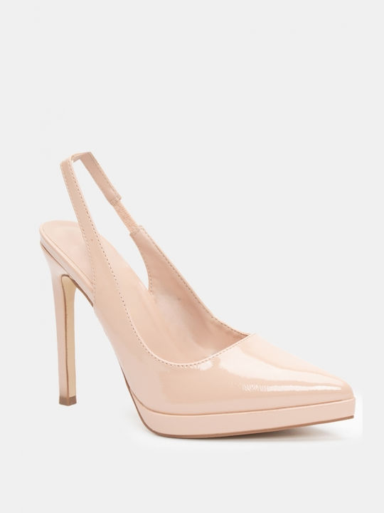 Luigi Pointed Toe Pink Heels