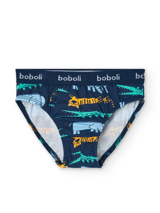 Boboli Παιδικό Σετ με Βρακάκια Μπλε 3τμχ