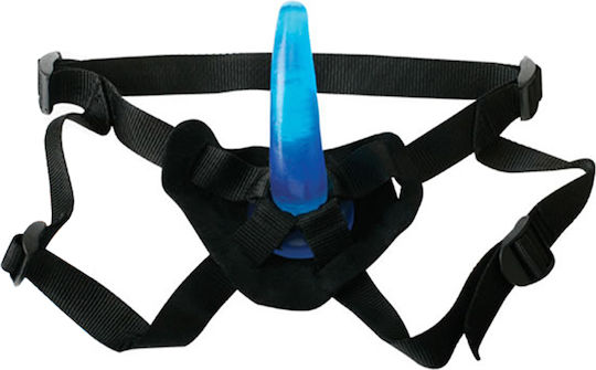 Pipedream Fetish Fantasy Series Harness με Dildo 11.5cm και Δόνηση σε Μπλε Χρώμα