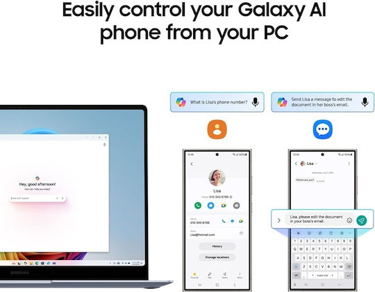 Galaxy Book4 Edge 15 15.6" (Snapdragon-X Плюс X1P-42-100/16GB/512GB SSD/W11 Pro) Sapphire Blue (US Клавиатура)