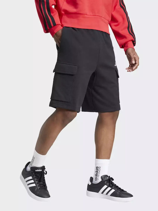 Essentials Feel Cozy French Terry Cargo Men's Shorts Black