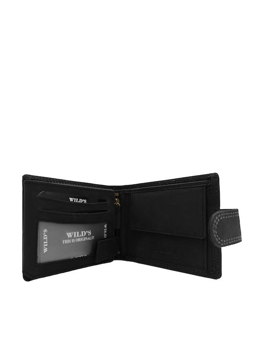 Дърмен Мъжки Портфейл с RFID Черен