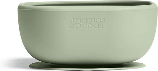 Mamas & Papas Σετ Φαγητού από Σιλικόνη με Αντιολισθητική Βάση Πράσινο 5τμχ