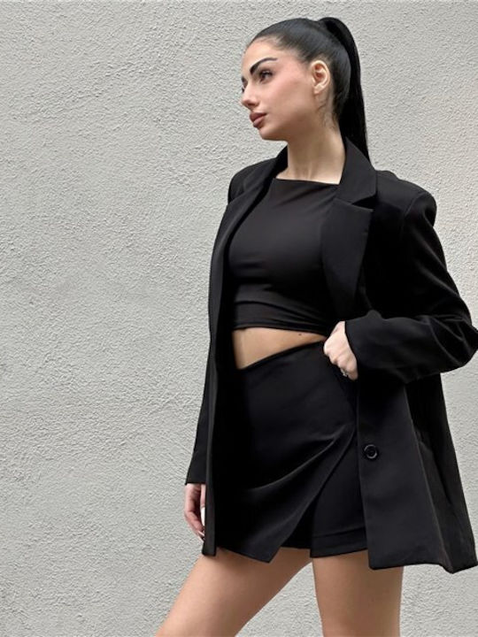 Chica Blazer pentru femei Sacou Black