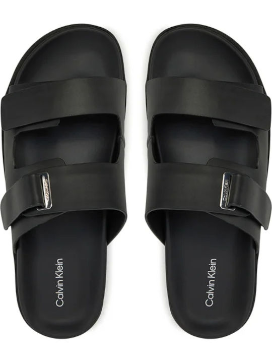 Women's Leather Platform Shoes Black