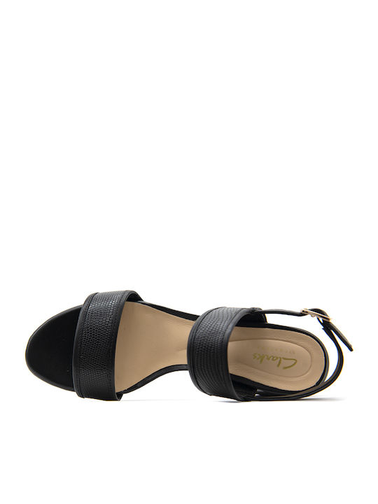 Ezoria Sling Leather Sandals Black