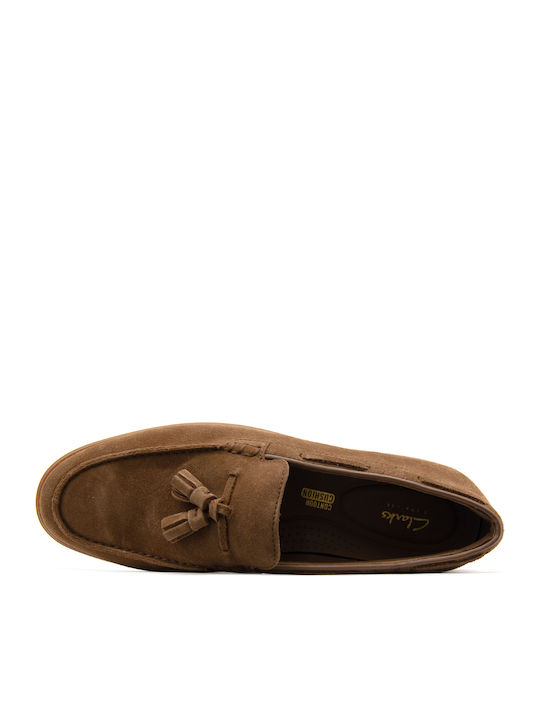 TORFORD TASSEL Suede Ανδρικά Loafers σε Καφέ Χρώμα