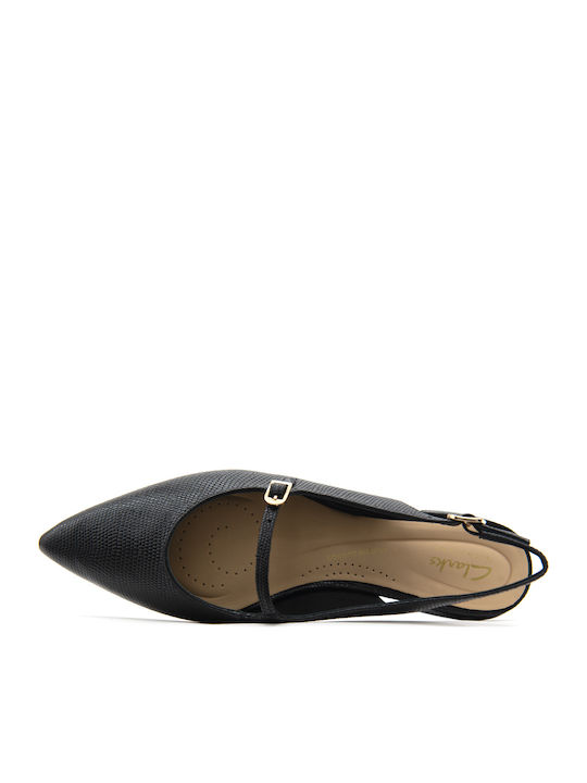 Leather Pointy Slingback Ballerinas Mules Sensa15 Shine Black