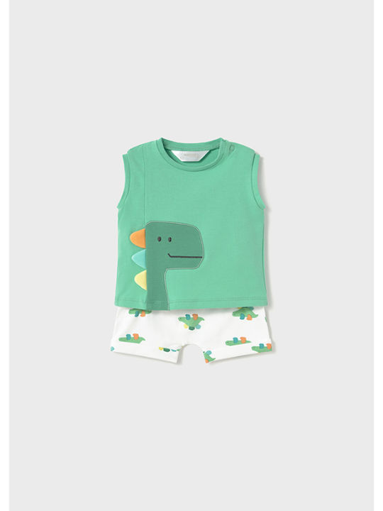 Kinder-Set mit Shorts Sommer 4Stück Green