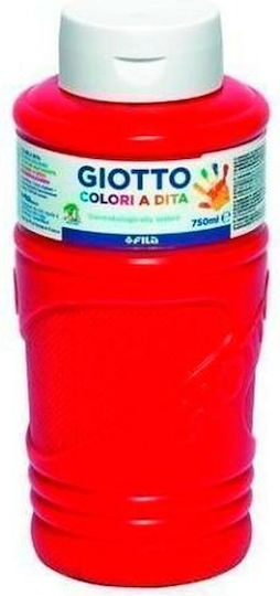 Ζωγραφική Δάχτυλα Giotto Κόκκινο 750 Ml X6