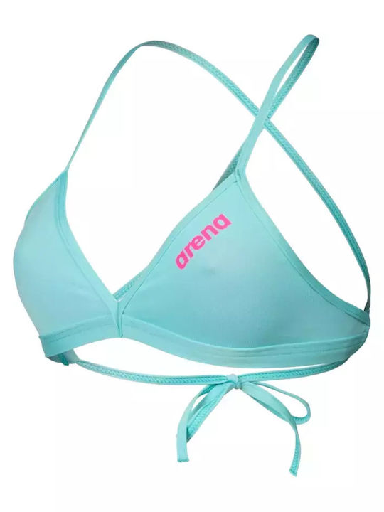 Arena Bikini Swim Top Solid Light Blue