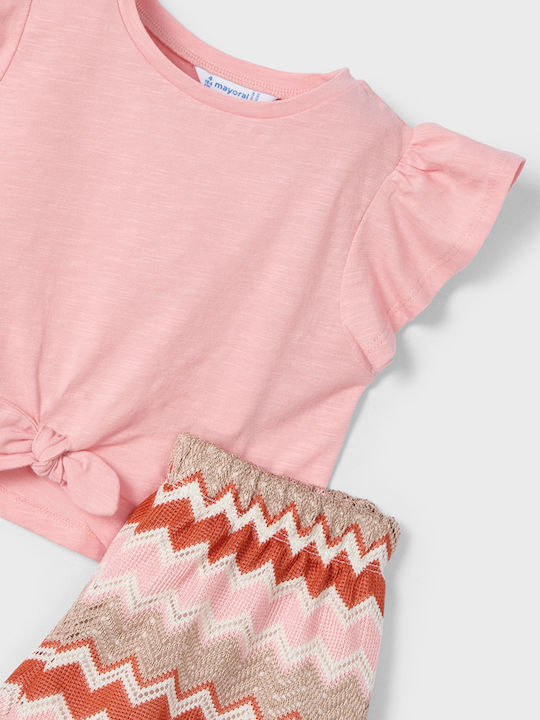 Kids' Set with Shorts Summer 2pcs Salmon