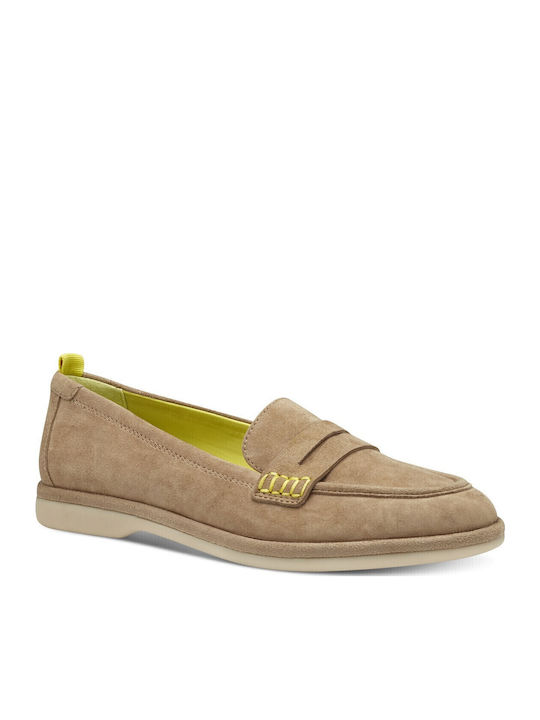 Δερμάτινα Γυναικεία Loafers Tan
