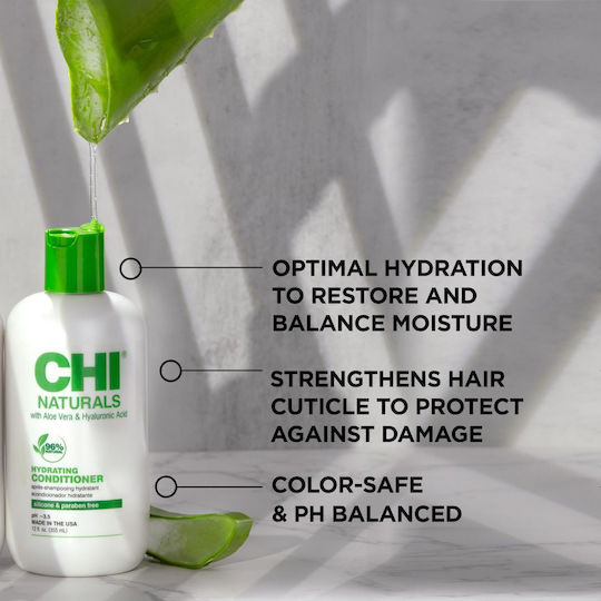 CHI Naturals Conditioner Feuchtigkeitsspendend für Trocken Haare 355ml